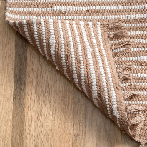 Mercer41 Luff Handmade Flatweave Cotton Beige Rug & Reviews Wayfair